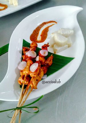 Foto resep Sate ayam bumbu kacang