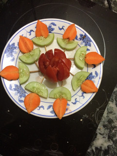 A picture of Like Diwali Diya salad.