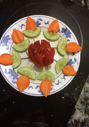 A picture of Like Diwali Diya salad.