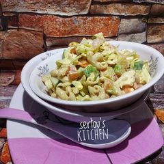 Pasta salad A picture of Pasta salad.