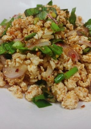 รูปของ ลาบอกไก่คลีน