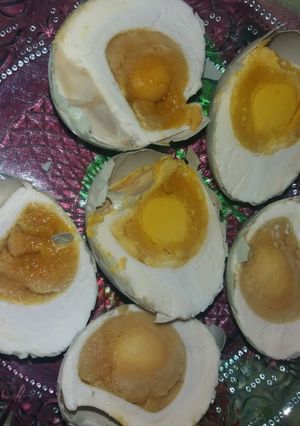 Foto resep Telur asin bawang