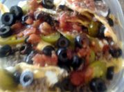 A picture of beef nachos