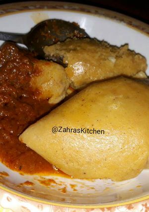 A picture of Nigerian moin-moin.
