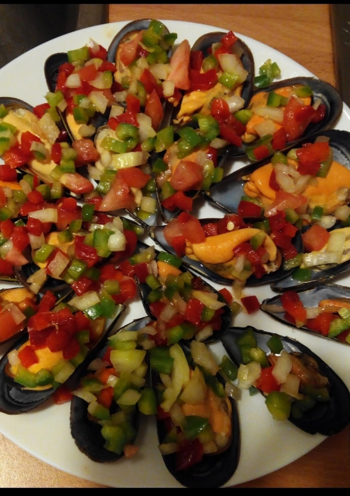 Una foto de Mejillones a la vinagreta