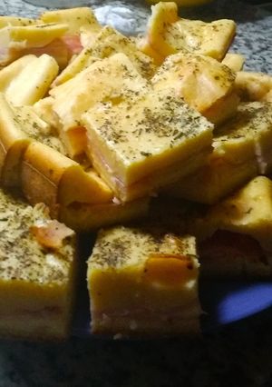 Una foto de Torta licuada de Jamón y queso