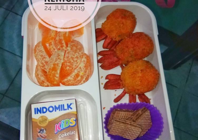 Bekal baby gutira sehat karbo, protein, sayur