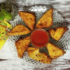 A picture of Bread pakoda.