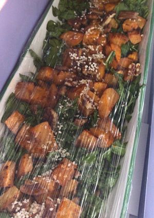 صورة لوصفة سلطه الجرجير بالقرع 🥗🥗
