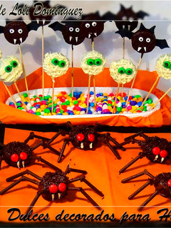 Una foto de Dulces decorados para Halloween