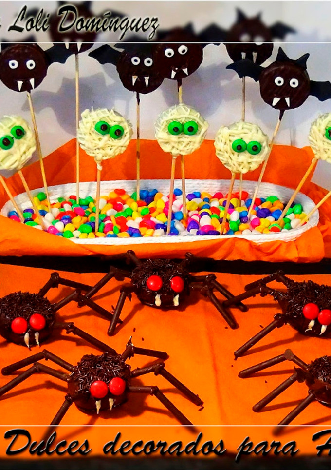 Una foto de Dulces decorados para Halloween