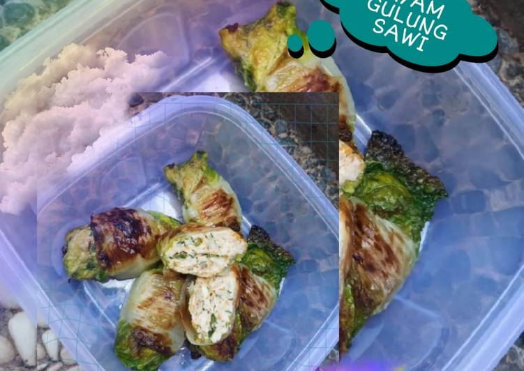 Ayam gulung sawi