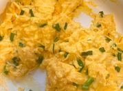 A picture of onion pepper scrambled eggs
