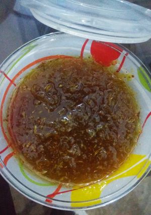 A picture of Raw mango chutney.