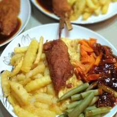 รูปของ Chicken steak with sauce