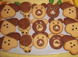 Una foto de Galletas con formas de animales