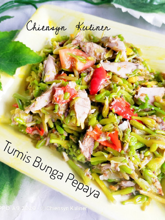 Cara Gampang Membuat Tumis Bunga Pepaya, Menggugah Selera