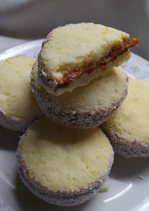 Una foto de Alfajores sin TACC con Premezcla MAIZENA®