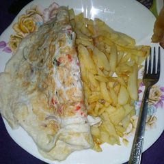 A picture of Chips and egg.