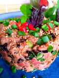 Tartare de bœuf façon thaï mi-cru mi-cuit