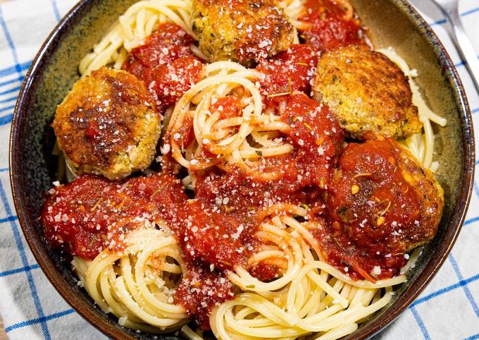 Étapes pour Préparer Parfait Spaghettis aux boulettes végétariennes