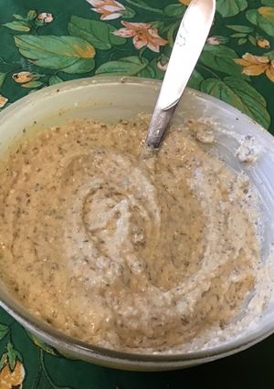 Une photo de Sauce au fromage blanc, épices et parmesan