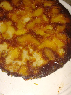 Una foto de Cómo hacer Torta invertida de manzana