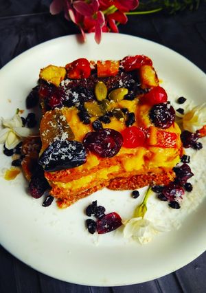 A picture of Mango Chocolate Pastry.
