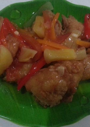 Foto resep Ikan ekor kuning saus asem manis