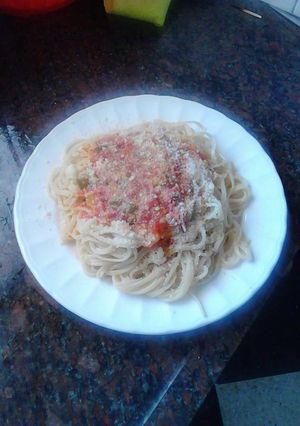Una foto de Salsa para pasta: fácil - express