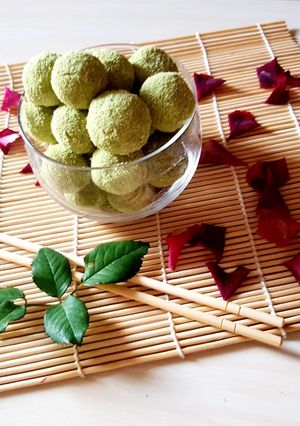 Foto resep Cashew nut green tea balls