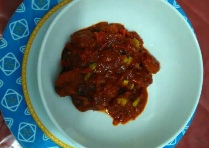 Udang balado pete simpel