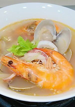 西式海鮮湯 的食譜成品照片