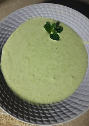 Una foto de Crema de brócoli