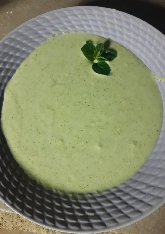 Una foto de Crema de brócoli