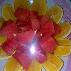 Orange and watermelon A picture of Orange and watermelon.