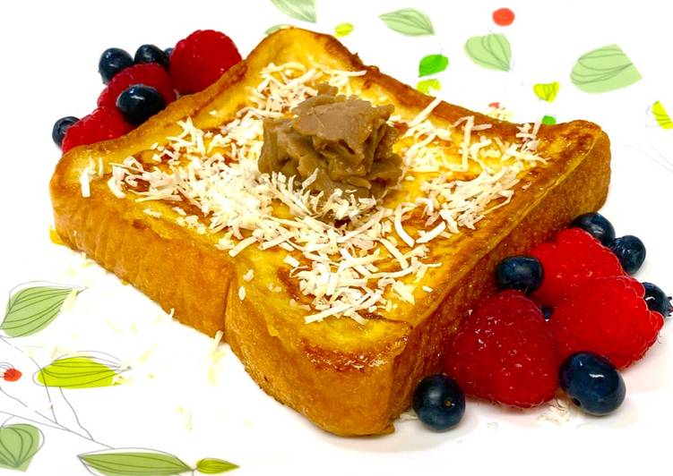 Steps to Make Any-night-of-the-week Coconut Milk French Toast