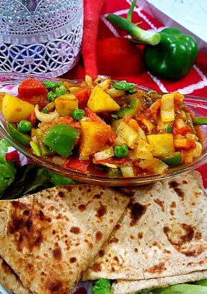 A picture of Mix sabzi.