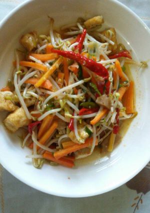 Foto resep Tumis tauge wortel tahu bakso
