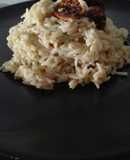 Risotto de calabacín y tomates secos