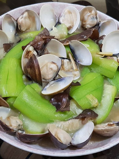 絲瓜木耳炒蛤蜊(家常菜) 的食譜成品照片
