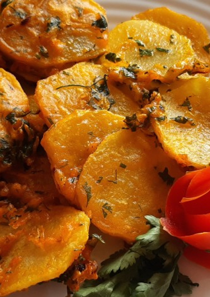 A picture of Potato bhajia (bhajia mwitu).