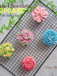 Foto resep Butter Chocolate Cupcake with Butter Cream