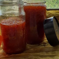 A picture of Chundo (raw mango sweet &tangy Gujarati pickle).