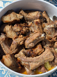 Una foto de Costillas de cerdo a la mostaza
