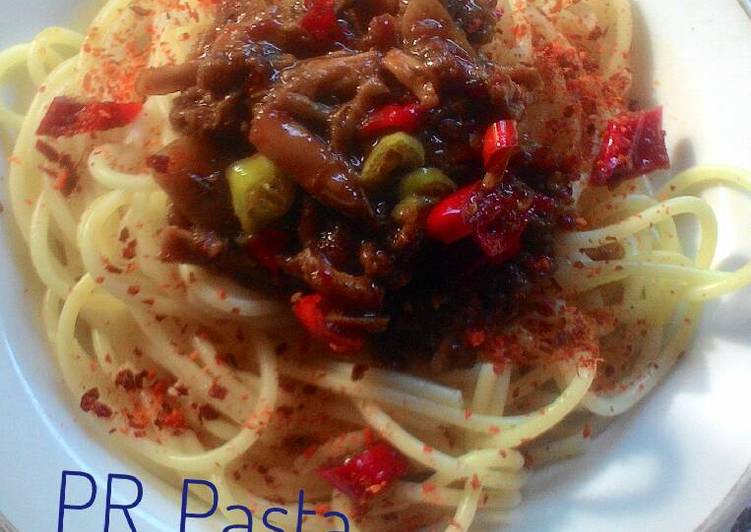Spaghetti saos ayam teriyaki 🍝💙😋 (#PR_Pasta)