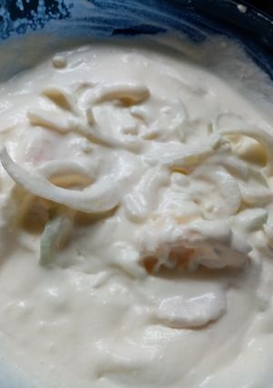 Una foto de Ensalada navideña del abuelo