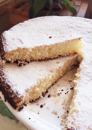 Una foto de Budín de coco y leche condensada