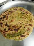 Mutter(greenpeas) stuffed laccha paratha