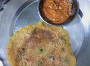 A picture of uttapam curd and sooji